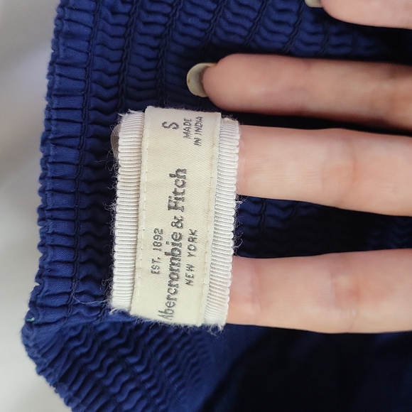 Abercombie & Fitch sz Small Blue Bicycle Tube Top - Picture 7 of 12